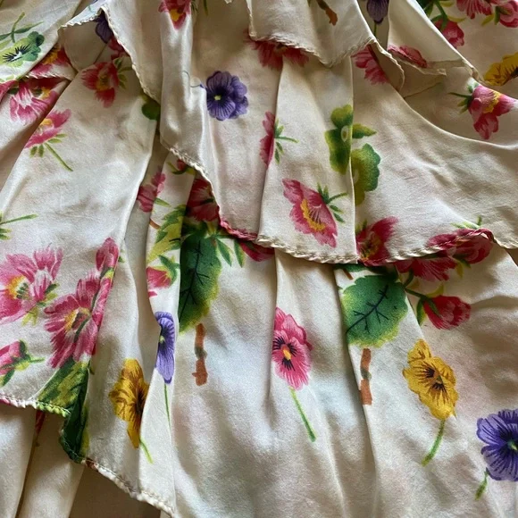Vintage Arabella Ramsay floral silk dress - Picture 5 of 5